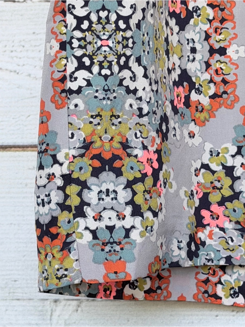 J. Crew Kaleidoscope Floral Mosaic Shift Dress Size 8 - Picture 4 of 5